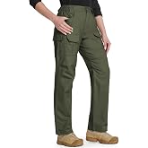 Hiwise Women's Stretch Tactical Pants Water Resistant Ripstop Cargo Work Pants Outdoor Lightweight Hiking Pants