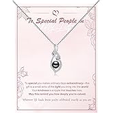 KANNSOAR Tahitian Black Pearl AAAA 18K White Gold Plated Sterling Silver Trendy Pendant Necklace for Women Wife Mom Girlfriend Valentine Her Jewelry Gift for Anniversary Birthday
