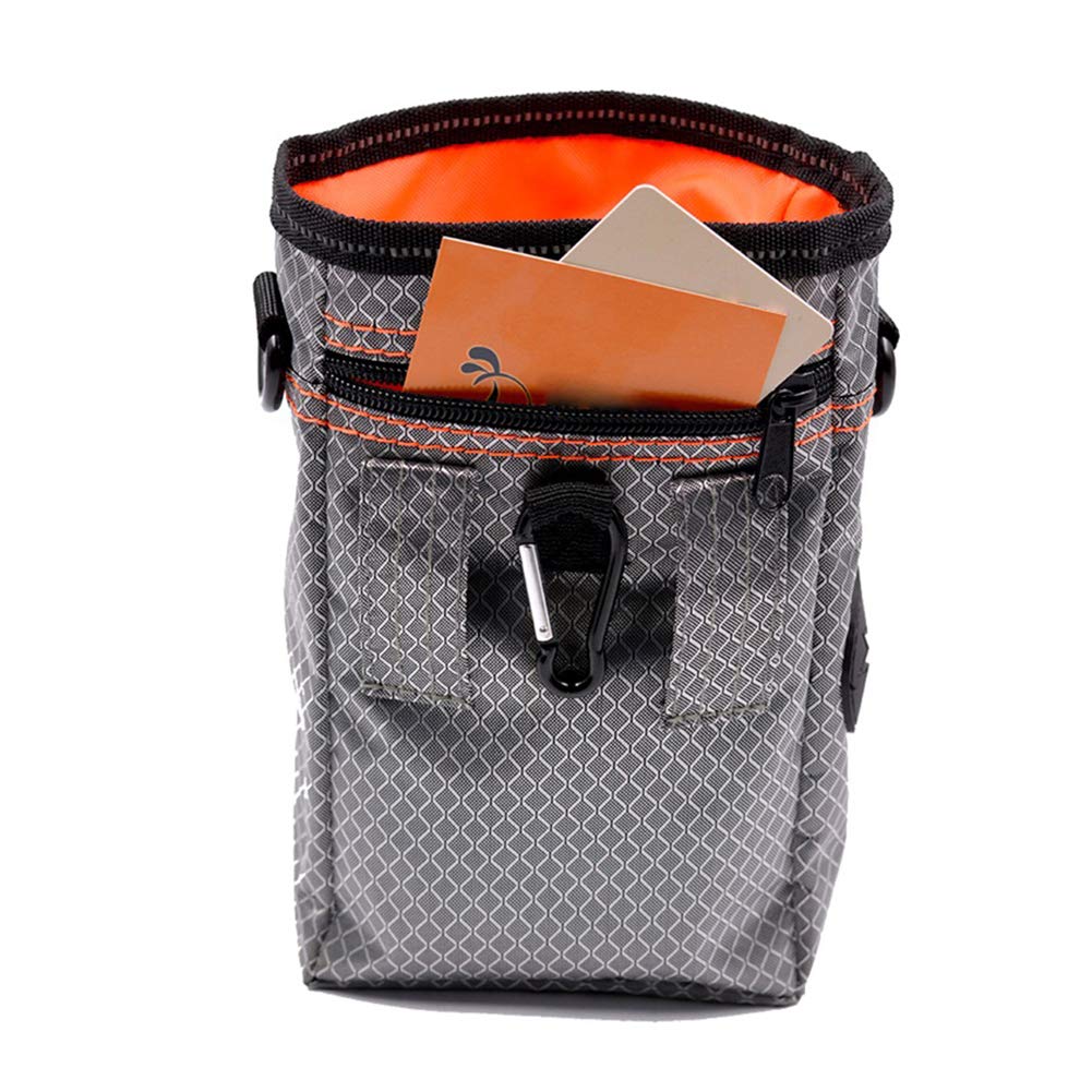 EDUPLINK Dog Treat Training Pouch - Easily Carries Pet Toys, Kibble, Treats - Built-in Poop Bag Dispenser Easy to Clean Waterproof - 3 Wearing Way for Walking, Training, Hiking, Running, Jogging