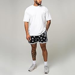 DIOTSR Mens Graphic Athletic Shorts Boho Paisley