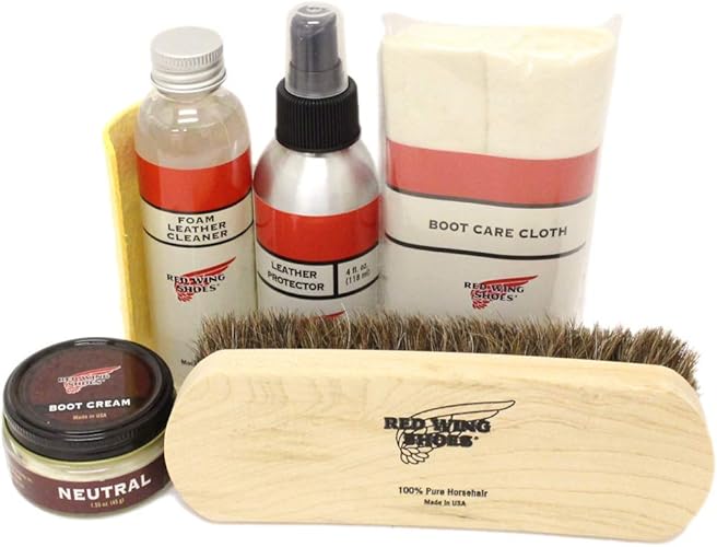 Amazon Red Wing レッドウィング ベックマンなどに ブーツケア4点セット ブーツクリーム プロテクター クリーナー ブラシ 国内正規品 Red Wing レッドウィング キット