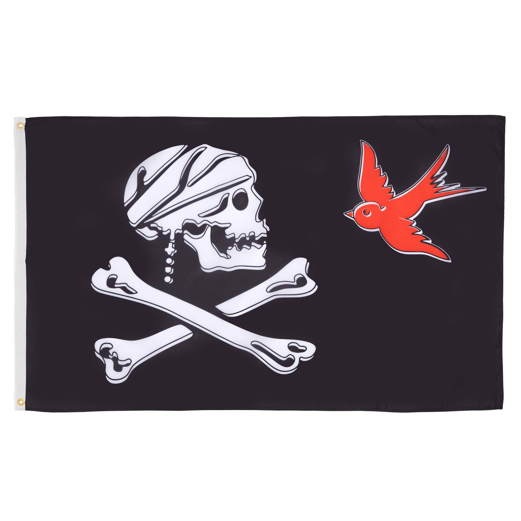 AZ FLAG - Pirate Sparrow Flag - 3x5 Ft - 100D Polyester Skull Pirates Banner with Two Metal Grommets - Fade Resistant - Vivid Colors - 3' x 5' Feet - 150x90 Cm