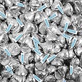 Bulk Chocolate Silver Foil HERSHEY'S KISSES Candies (4 lb)