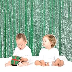 Eternal Beauty Mint Green Sequin Wedding Backdrop