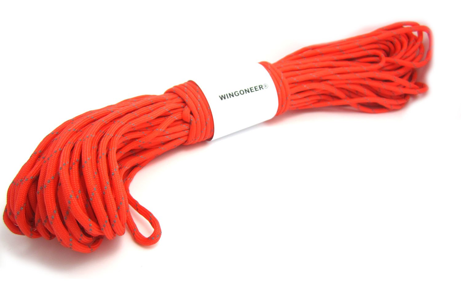 Wingoneer 550 Parachute Cord Reflective Mil Spec Type III 7 Strand 100ft