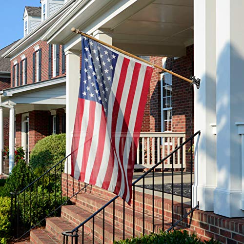 LOMETY Stainless Steel Heavy Duty Flag Pole Holder，Wall Mount House