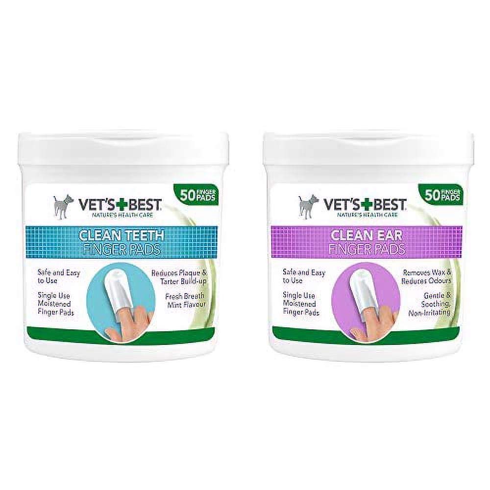 Vet's Best Teeth + Ear Cleaning Pads for Dogs