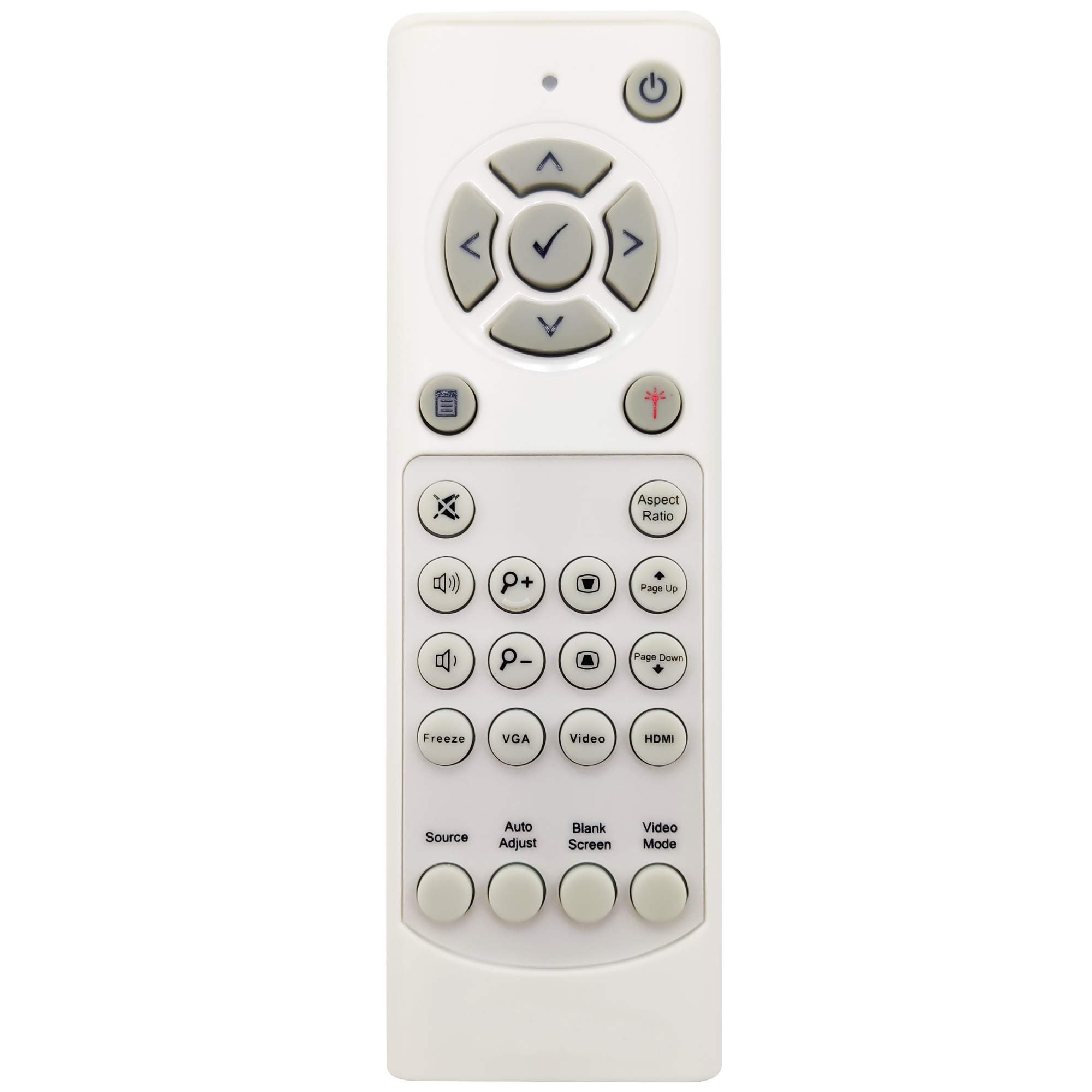 Leankle Remote Controller TSKB-IR02 for Dell Projectors 4220, 4320, S300wi, S500, S500wi, S510, S520