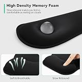 ZIBLY Keyboard Wrist Rest and Mouse Pad Combo Black Memory Foam Ergonomic view 5