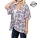 BASICO Women's Floral Print Kimono Cardigan Loose Open Front Lightweight Chiffon Vest Cardigan Cover up