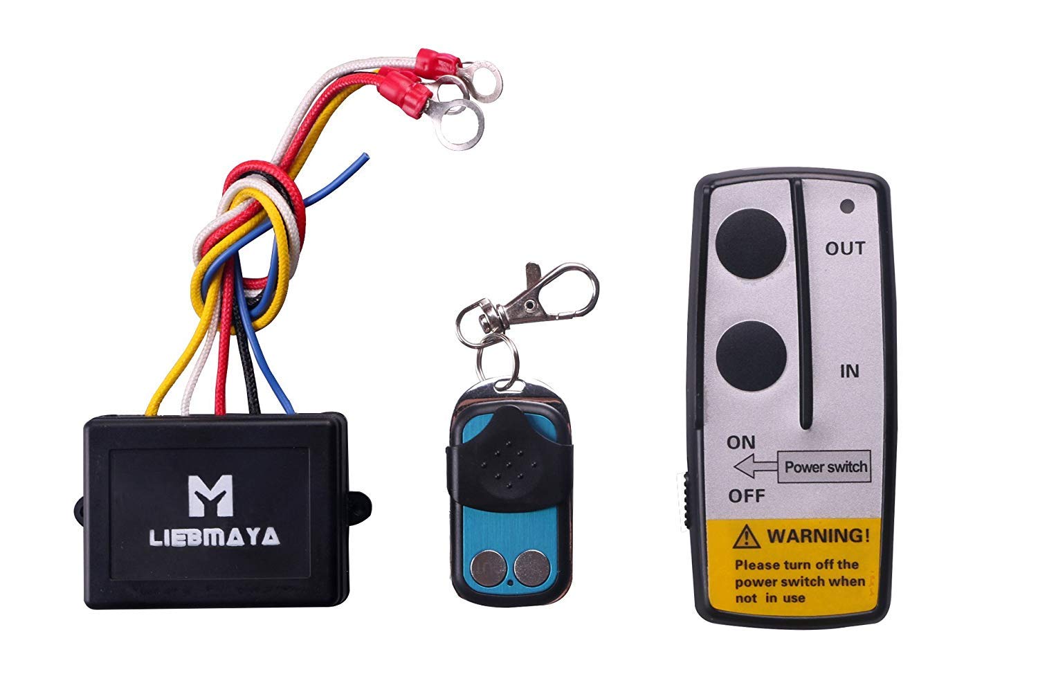 LIEBMAYA Wireless Winch Remote Control Kit for Truck Jeep ATV SUV 12V Switch Handset