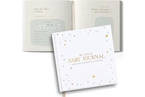Tiny Trees® Baby Memory Book - Baby Book Keepsake For Baby Showers - Diary Scrapbook for Expecting Mums Dads Parents Gender Reveal | First Year Record Book With Baby Monthly Milestones