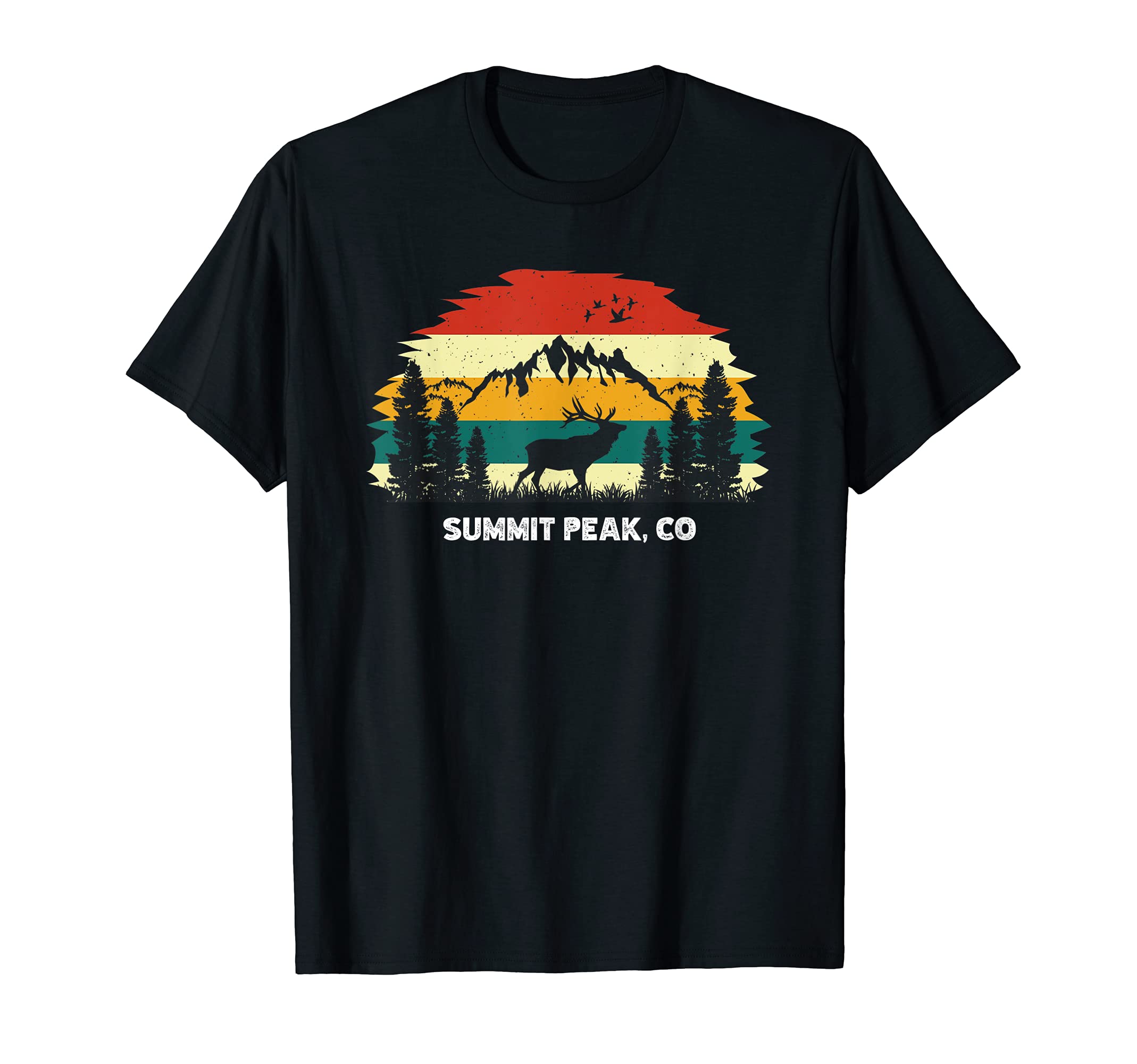 Summit Peak, CO mountain hiking nature outdoor camping T-Shirt
