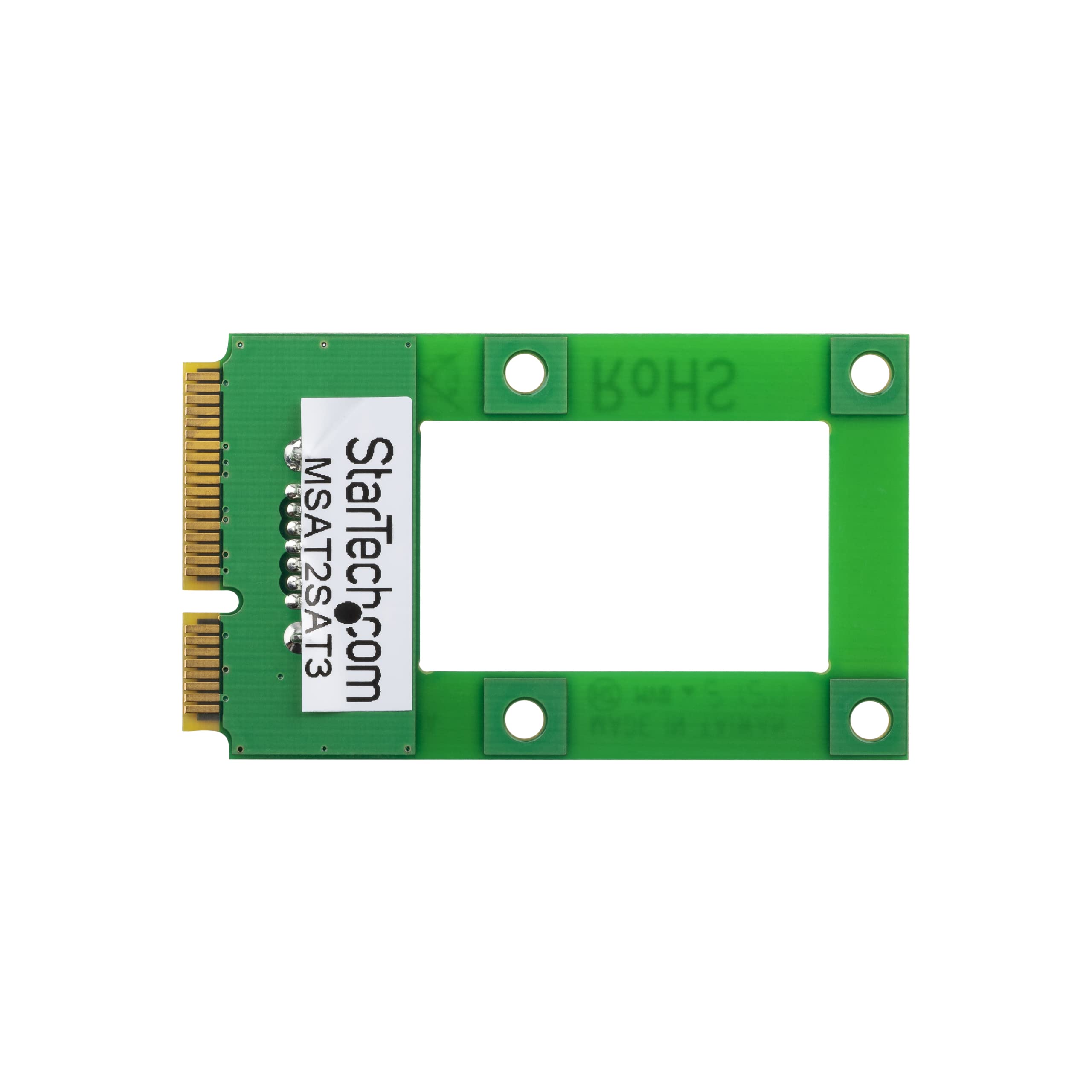 StarTech.com mSATA to SATA HDD / SSD Adapter – Mini SATA to SATA Converter Card - mSATA to SATA 2.5/3.5 Hard Drive Adapter Converter Card , TAA (MSAT2SAT3)