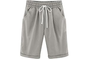 Boys Girls Summer Solid Color Elastic Middle Pants Unisex Infant Toddelr Cotton Blend High Waist Knee Length Pants