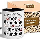 Vivulla68 Gifts for Grandma, Promoted to Grandma Mug, Pregnancy Announcement Cup, Expecting Grandmom Gift, First Time Grandmother Gifts Idea, New Grandmother Present, Baby Reveal Future Grandmom