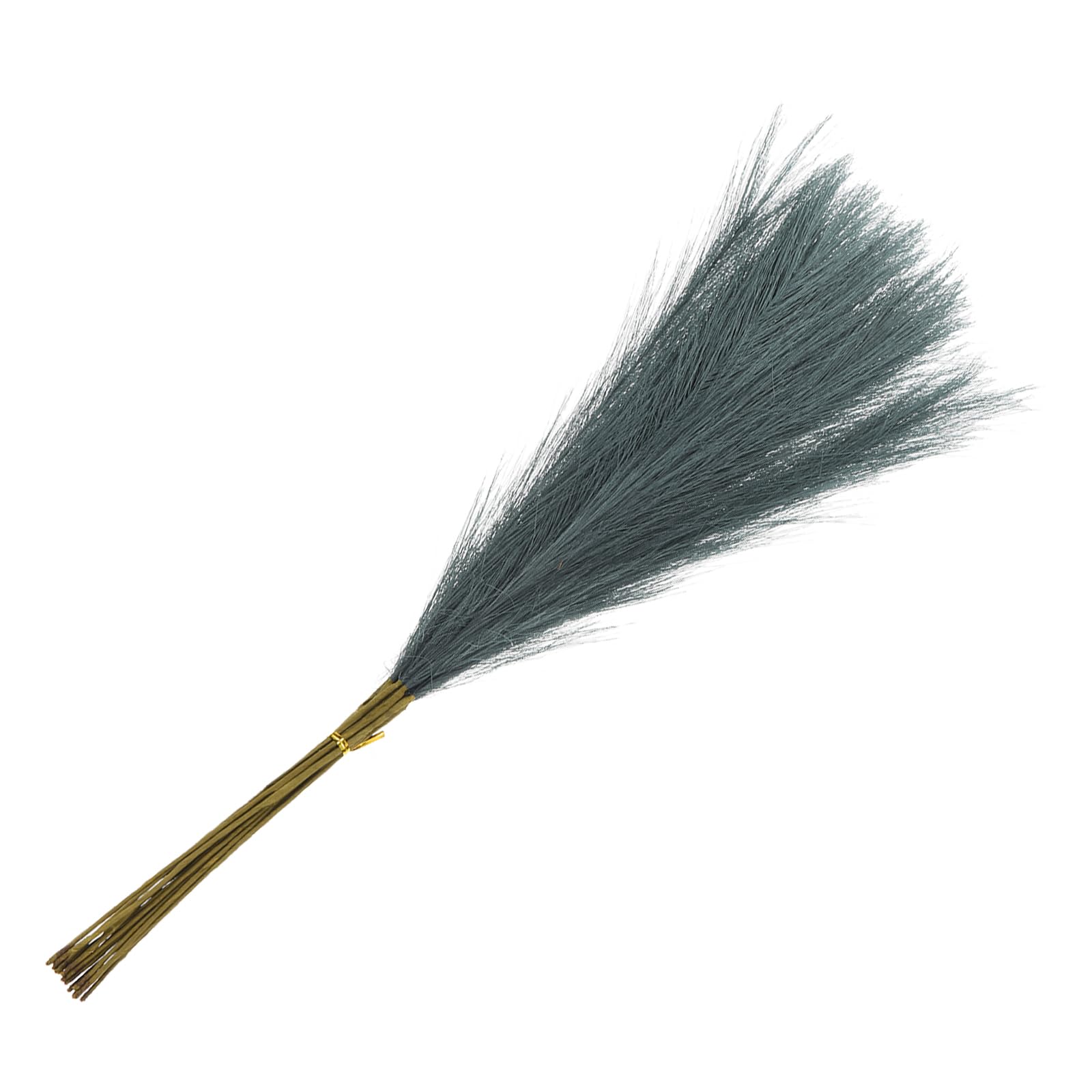 Photo 1 of MECCANIXITY 15Pcs Faux Pampas Grass,21"/55cm Fake Pampas Grass Decor for Living Room Party Wall Vase Wedding Decoration,Dark Green