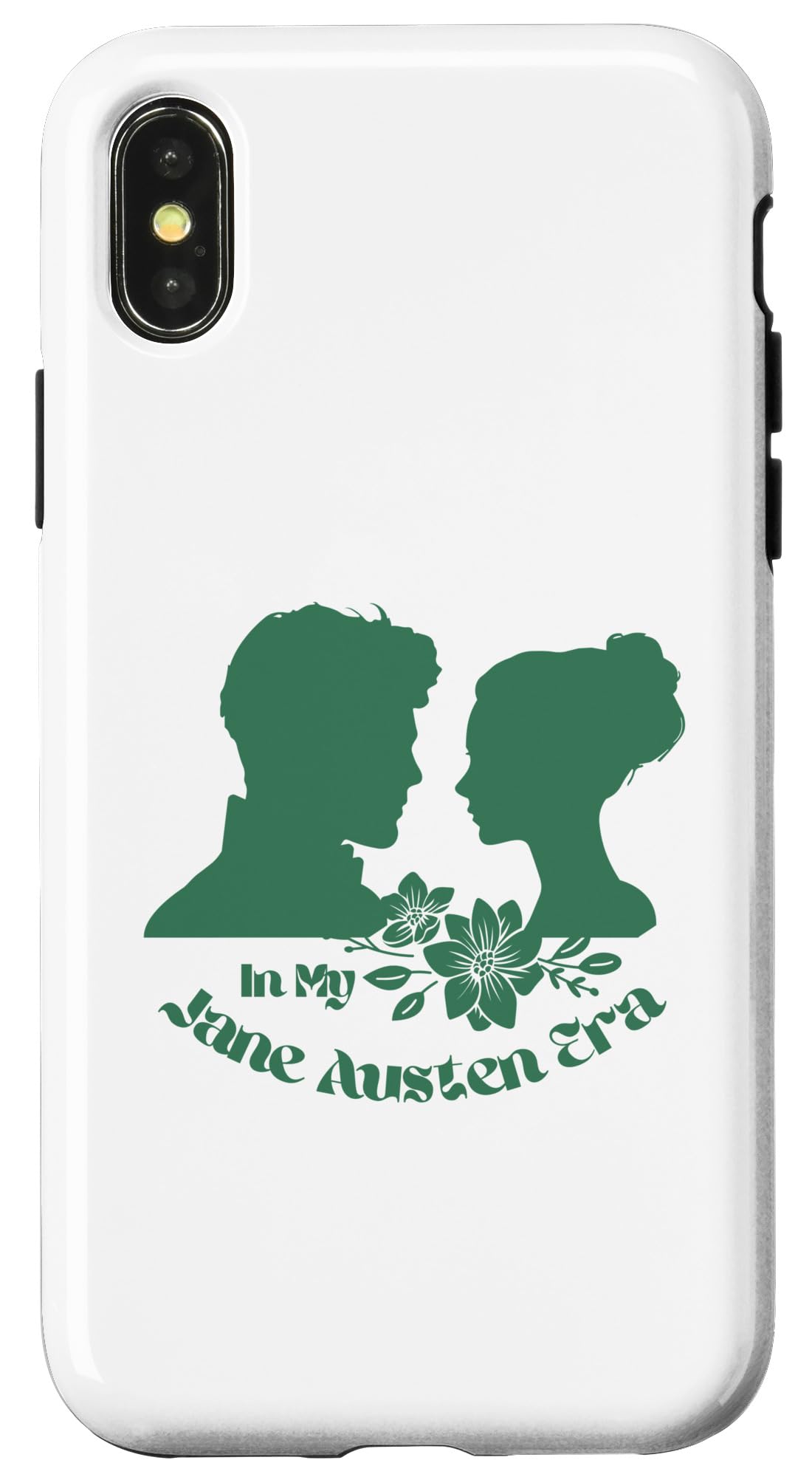 iPhone X/XS In My Jane Austen Era Gentleman Lady Flowers Case