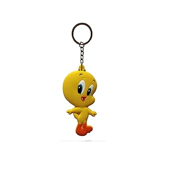 AVI Techpro Doublesided Looney Tunes Tweety Design Keychain