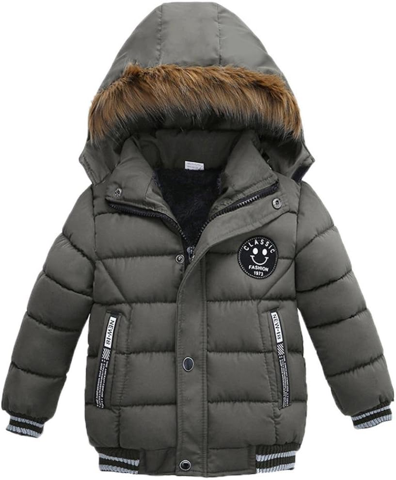 Xshuai for 2-5 Years Old Kids, Fashion Handsome Newborn Infant Toddler Baby Girl Boy Coat Thick Coat Padded Winter Warmer Jacket Clothes