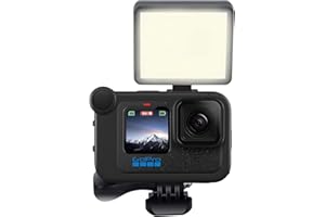 Suptig LED Video Light, Portable Photography Compatible for Gopro Hero 13, Hero 12,11,10,9,8,7,6,5,4,3,3+, DJI OSMO, AKASO, Sony DSLR Canon Camera Gopro Vlogging.