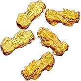 5Pcs Chinese Lucky Pixiu Copper Bead Charm, Interval Spacer Beads Bracelets Necklace DIY Making Accessories