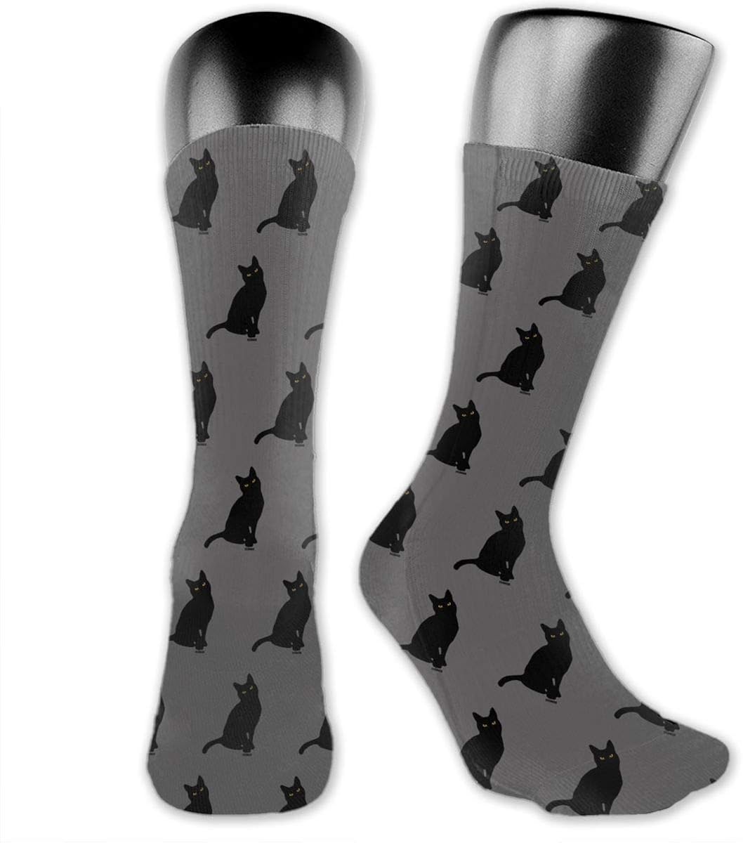 Cute Black Cat Knee Socks, Leisure Sports, Indoor And