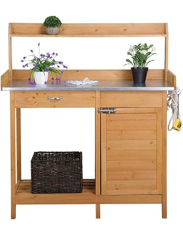Amazon Com Potting Benches Tables Patio Lawn Garden