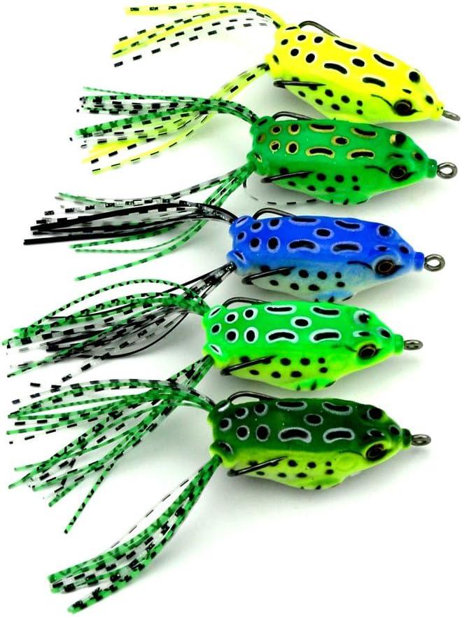 WDDDYYE Fishing Lures/ Fish Bait 100Pcs Spinner Baits Fishing Lures Frog Lure Top Water Bait 5.5Cm 8G Artificial Soft Bait Squid Jig Zoom