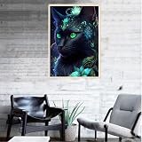 Tomoyuki 5D Diamond Art Kit Black Cat Diamond Painting DIY Pictures view 4