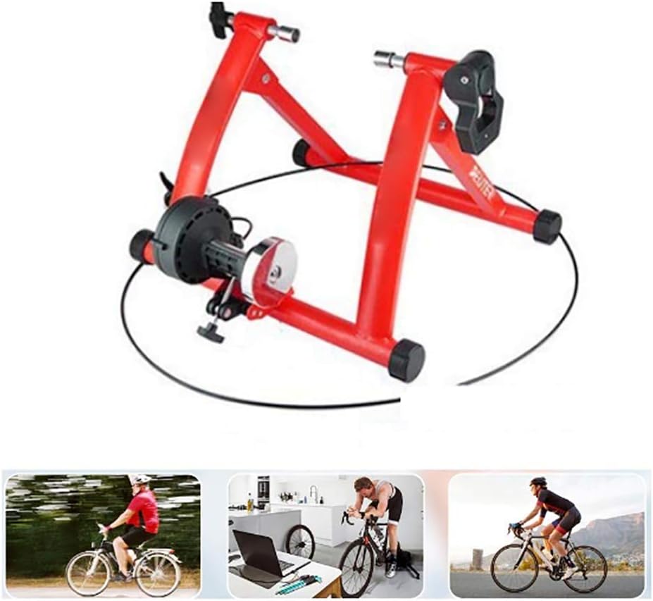 QXT Turbo Trainer, Bike Trainer Stand Bicycle Exercise Magnetic Stand with Noise Reduction Wheel for Indoor Trainer 7 Cycle Resistances