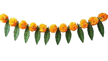 Buy Shobha Sanskruti Gudhipadwa Artificial Marigold Mango Leaves