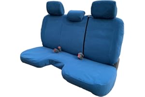 RealSeatCovers 3 Layer Quality Seat Cover for 2008 Tacoma Front Bench A30 Adjustable Headrest Large Notched Cushion (Blue)