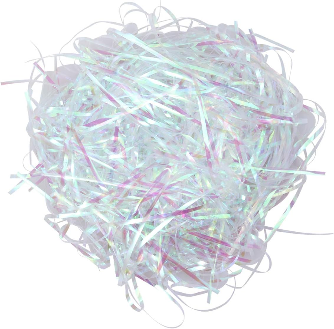 Milisten 20 Grams Iridescent Paper Shred Filler Sparkly