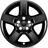 AutoBeeDen 4-Pack 17 inch Hubcaps Compatible with Chevrolet Chevy Malibu 2008-2012, FIT 17" Steel Wheel ONLY, Trim: LS, (Bright Black Color Wheel Cover)