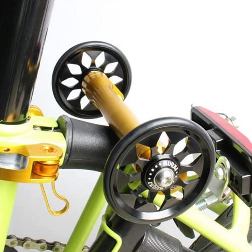 64mm Lightweight Easy Wheels For BROMPTON in BLACK