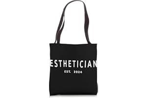ESTHETICIAN & SKIN CARE GRADUATION GIFTS Esthetician Est. 2024 New Skin Care Specialist Graduation Tote Bag
