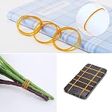 FUYOAL 600 Pcs Elastic Bands 38mm Yellow High Elasticity Rubber Office view 6