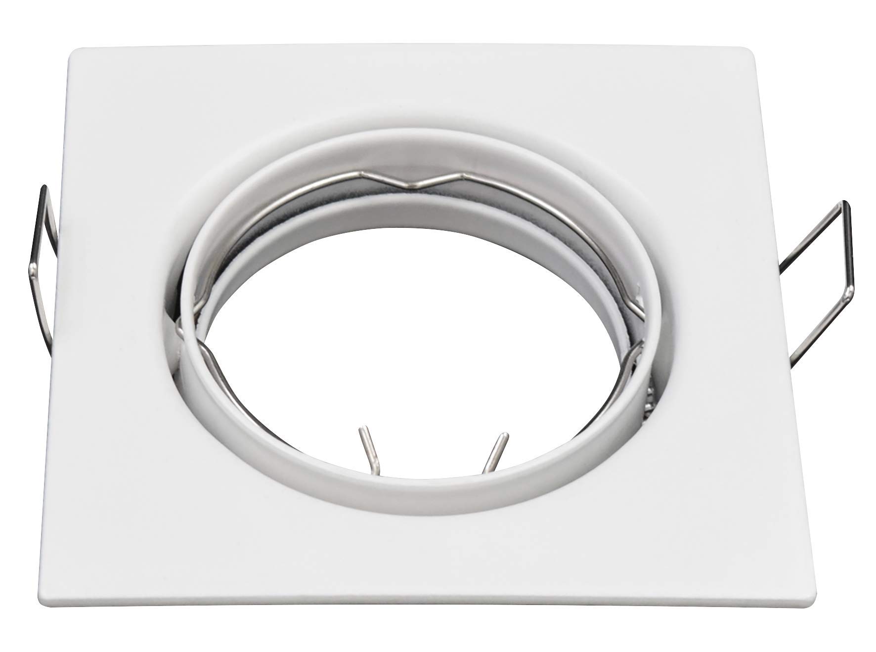 McShine - ER-81 Recessed Frame Recessed Spotlight, 81 x 81 mm, Swivelling, White