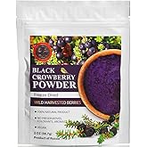 Wild Harvested Black Crowberry Freeze-Dried Powder – 2 Oz, Natural Black Crowberry Powder, No added sugar, No GMOs