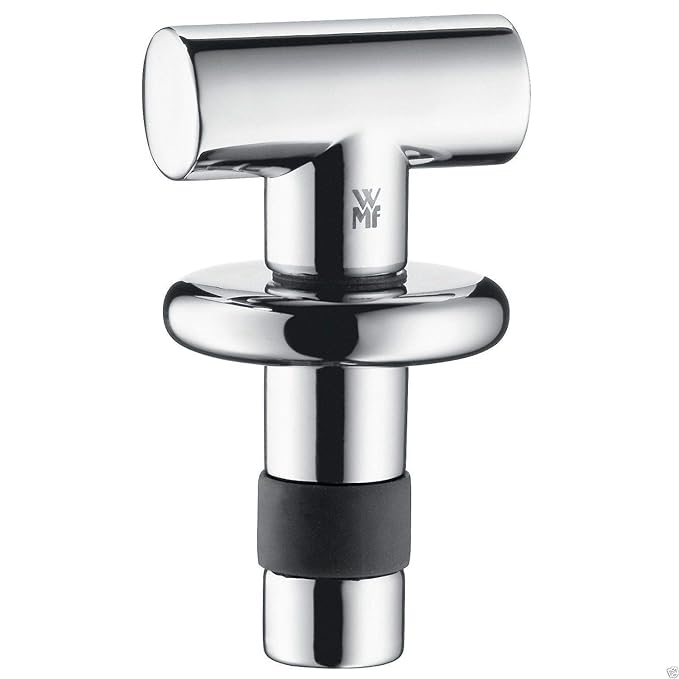WMF Vino Weinverschluss, Flaschenverschluss, Metallguss, Silikon, H 6cm