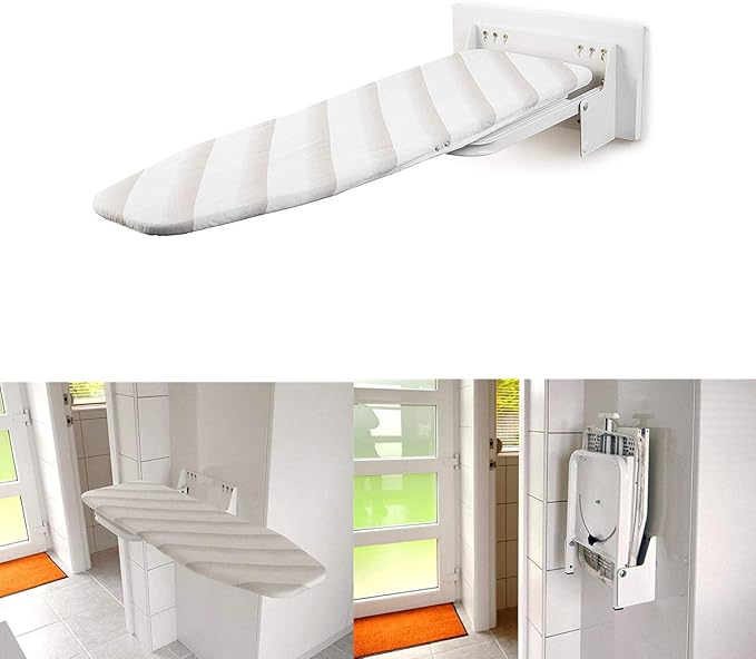 uyoyous Ironing Board Wall Mounted, Foldable Ironing Boards to Fold Up