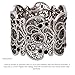 D EXCEED Womens Bohemian Lace Bracelet Vintage Filigree Cuff Bangle Bracelet Wide Stretch Rhinestone Bracelets for Ladies