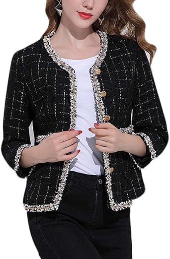 short black tweed jacket