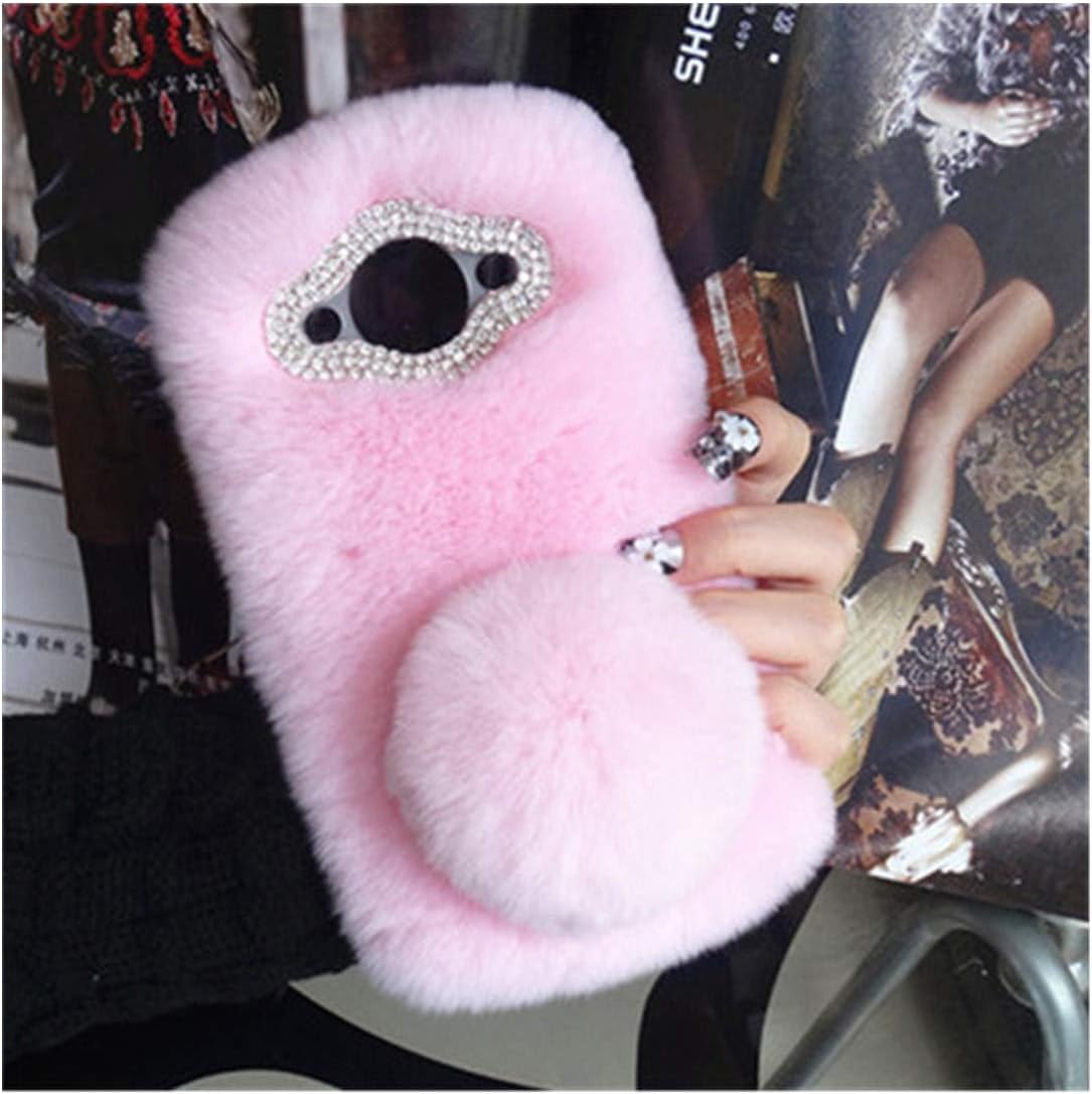 Lodsy Compatible for Cute Soft Fluffy Fur Warm Soft Case for Huawei P8 P9 P10 P20 P30 Plus Lite Mate 10 P20 Pro Lite Bling Phone Case,for Huawei P20,11