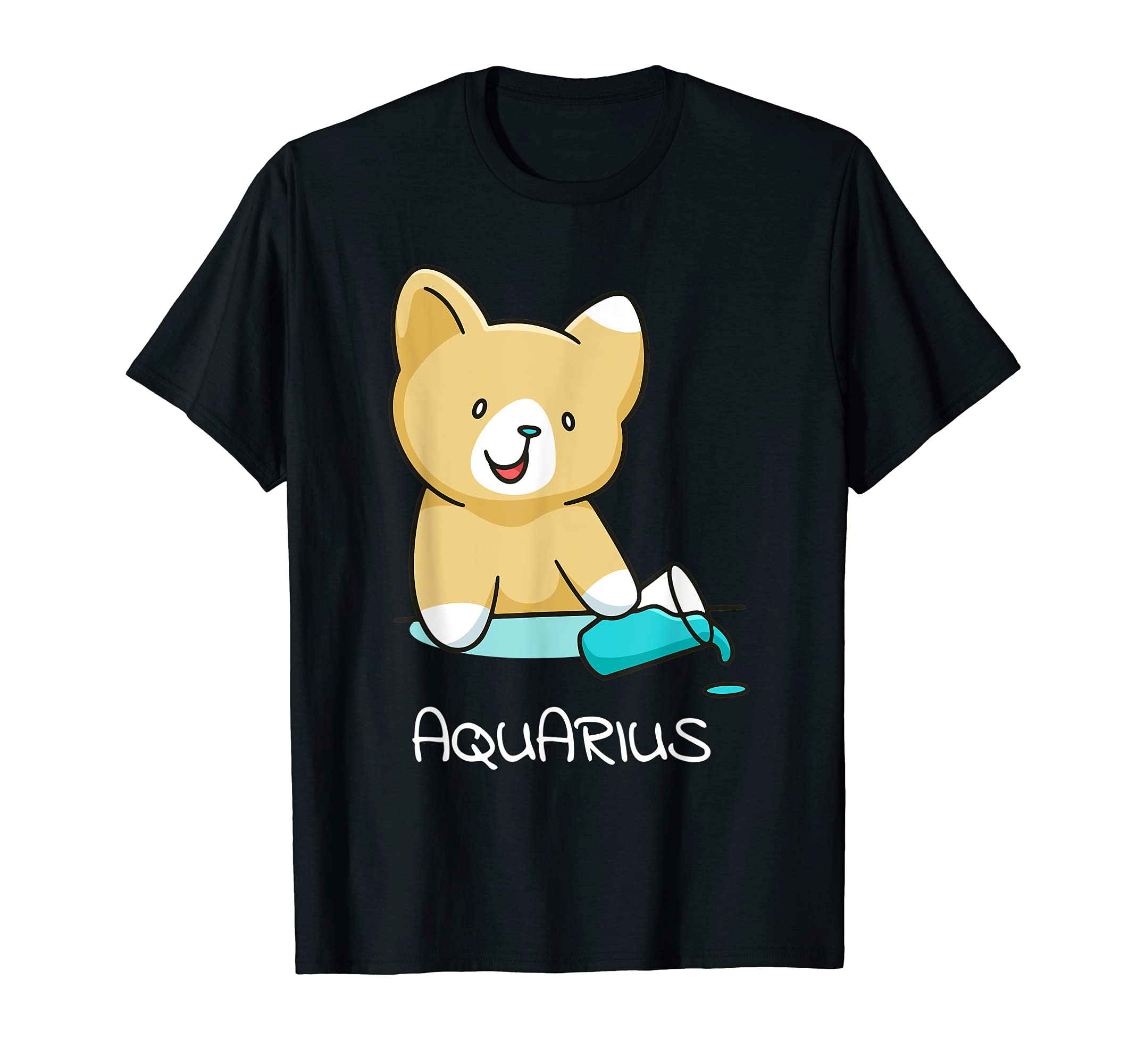 Aquarius Cat Zodiac Signs Kawaii Astrology Cats Horoscope T-Shirt