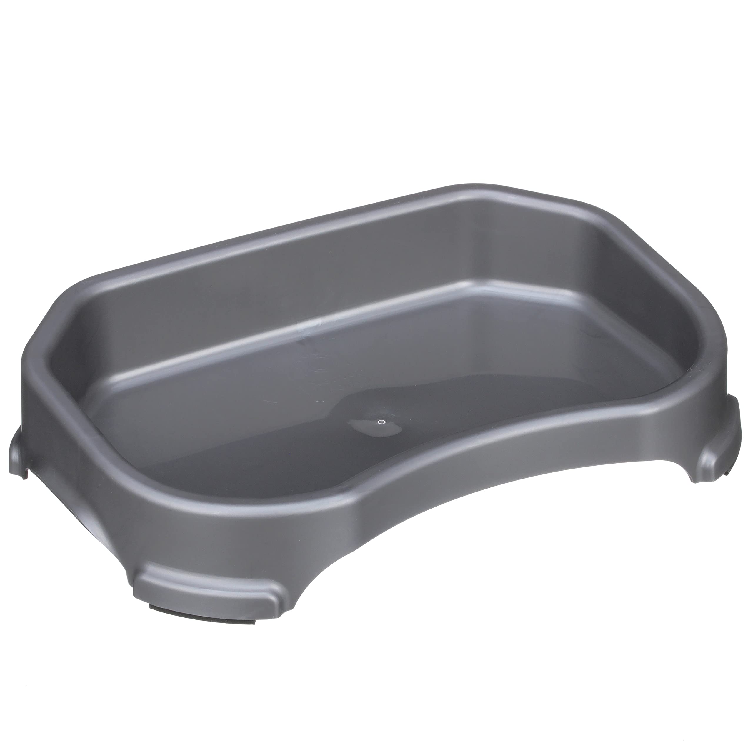 Neater Pet Brands Little Big Bowl for Small Dogs - Extra High Capacity Dog Water Bowl (1900 mL), Gunmetal Grey