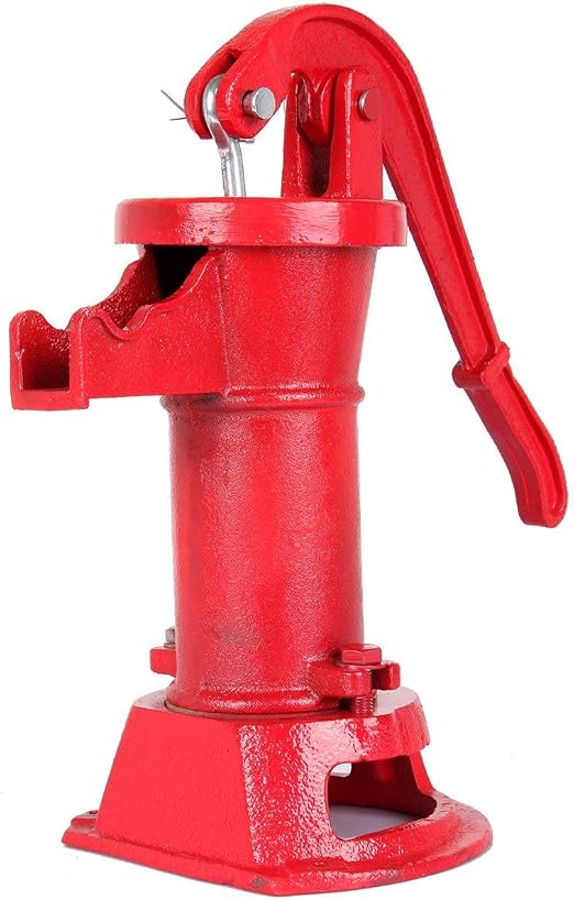 Iglobalbuy Pompe à Eau Manuelle De Jardin Fonte Pompe à Main Pompe Manuelle