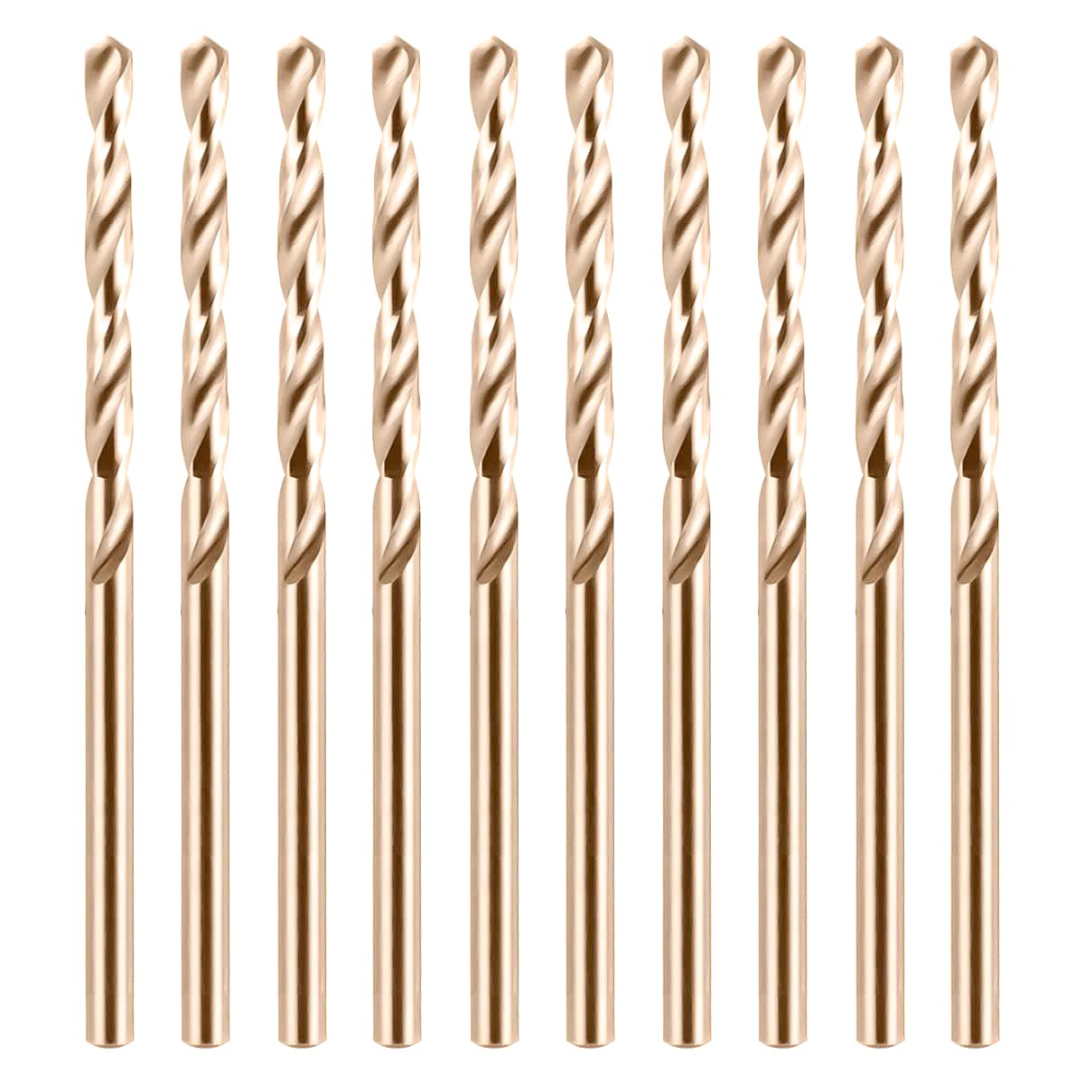 JOVANT Kobalt-Bohrer Set – 10 Stück, 7/64 Zoll (3mm), M35 HSS Stahl, Für Edelstahl & Holz