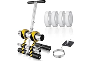 YTQHERQR Court Line Tape Machine, Tape Line Striping Machine, Floor Marking Machine, Height 27.56-32.28 inches for Tiles, Concrete, Asphalt or Driveway You Can Draw The Lines Curves Circles You Want